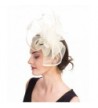 SAFERIN Fascinator Feather Hairband Ta5 Beige