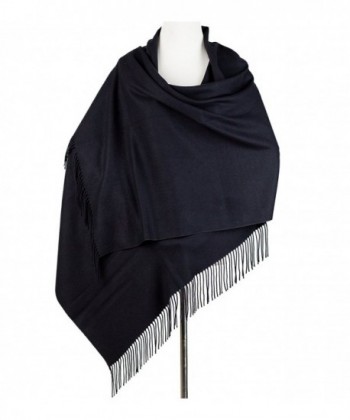 Cashmere Poncho Blanket Scarfs Fringe in Cold Weather Scarves & Wraps