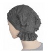 Womens Beanie Turban Headwear Charcoal