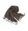 Cashmere Scarf for Women and Men - Super Soft and Warm 23"x 82" Winter Wool Wrap Shawl - Light Coffee - CC1858OL3E4