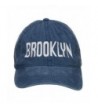 Brooklyn Embroidered Washed Cap - Navy - CB126E5TUC5