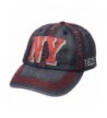 New York 1625 Vintage Baseball Cap (25 Styles Available) - Red Stitch/ Denim - CL129HS1BE1