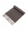 Super Soft 12" x 64.5" Cashmere Scarf w/ Gift Box - Dark Gray - CM185WHZ32X