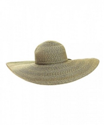 NYFASHION101 Womens Multicolor Weaved Floppy in Women's Sun Hats