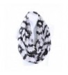 AN - Lightweight Big Chevron Zigzag Square Print Infinity Scarf Snood Loop - Black - CK11VH95WK3