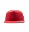 Yupoong Classic 6502 Unstructured 5 Panel Snapback Hats Vintage Baseball Caps - Red - CO182G3ID9G