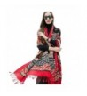 DANA XU 100% Pure Wool Women Scarf Large Size Pashmina - Red - CL1808Q9C67