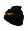 Military Embroidered Beanie - Security W17S10F - CV11E8U9C3V