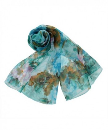 ChikaMika Fashion Scarves Floral Chiffon