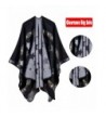 Poncho Capes-Jelinda Ladise Winter Knitted Star Color Shawl Poncho Cape - Black - CY185LD8QAU