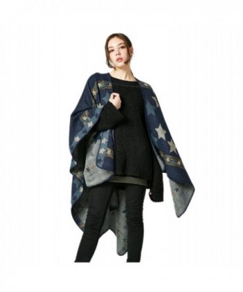 Poncho Jelinda Ladise Winter Knitted in Fashion Scarves