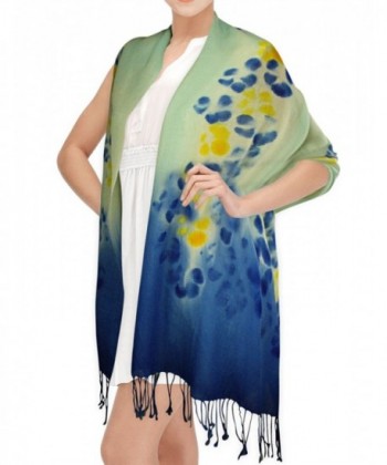 Dahlia Womens Merino Pashmina Scarf in Cold Weather Scarves & Wraps