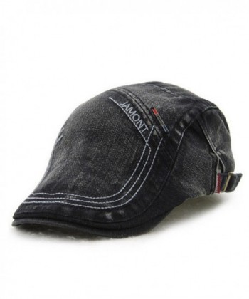 Men's Casual Denim Style Cotton Adjustable Newsboy Ivy Classic Cap Hat ...