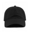 THE HAT DEPOT 100% Cotton Canvas 6-Panel Low-Profile Adjustable Dad Baseball Cap - Black - CY180DLZY3N