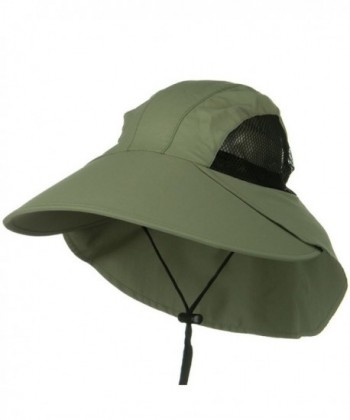 Large Bill Flap Cap - Olive - C611918HCYL