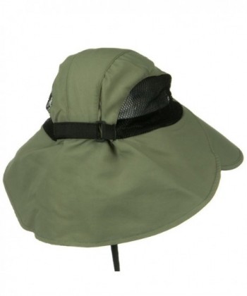Large Bill Flap Cap Olive in Men's Sun Hats