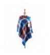 Womens Tartan Checked Pashmina Orange