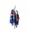 Womens Tartan Checked Pashmina Orange in Cold Weather Scarves & Wraps