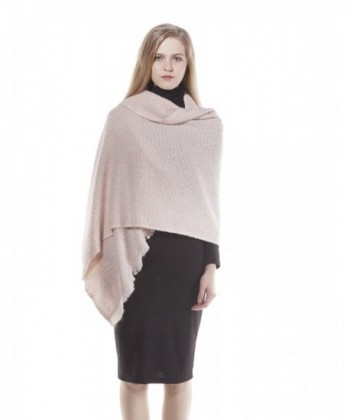 Women's Blanket Plaid Scarf- Fashion Tassels Scarf Shawl Christmas Gift KAISIN - Pink - CU185A44UGY