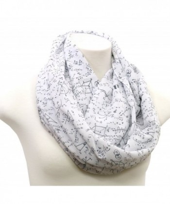 Mathematics Infinity Scarf Capanni White