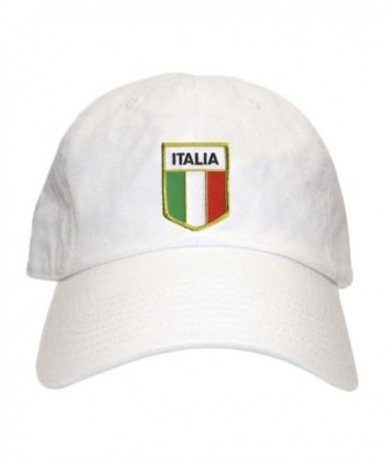 Italian Flag Patch Hat - White - C01865LLW8I