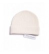 Fishers Finery Women's 100% Pure Cashmere Ribbed Cuffed Hat Ultra Plush - Cream - C111SMWMSDH