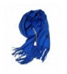 Good Bag Women Ladies Wool Fashion Plain Warm Long Cashmere Scarf Pashmina Wrap Shawl - Blue - CI127FX8Y6N
