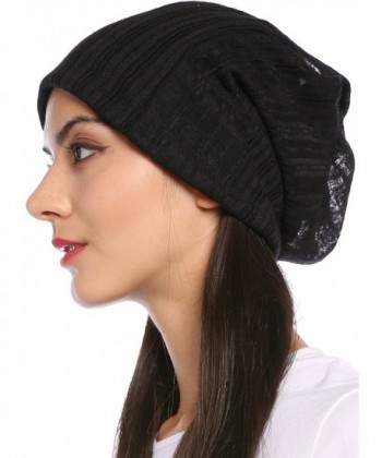 Ababalaya Breathable Knitted Pregnant Nightcap in Women's Skullies & Beanies