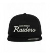 Las Vegas Raiders Embroidered Script Custom Snapback Hat Cap - Black - CL182EOSD4H