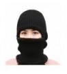 LerBen Womens Knitted Beanie Hat Warm Windproof Ski Face Mask Winter Hats - Black - CK186OL89H5