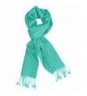 Peach Couture Extremely Soft Luxury Cashmere and Silk Scarf Stole Muffler - Turquoise - C511P5I973P