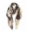 GERINLY Womens Scarves: Ferris Wheel Print Soft Voile Wrap Scarf - Black - C4126P3R29T