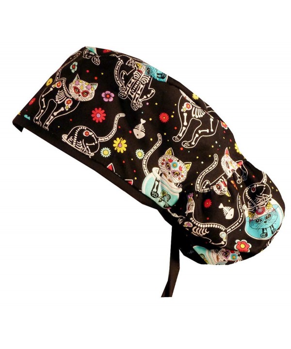 Big Hair Women's Scrub Cap - X-Ray Cats - CB187IQH6Q8