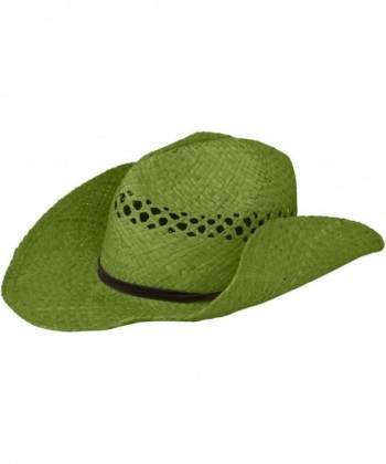 San Diego Hat Company Women's Raffia Cowboy Hat - Green - C0115EM34AX