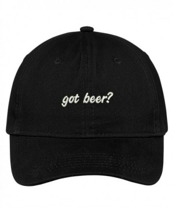 Trendy Apparel Shop Got Beer? Embroidered Adjustable Cotton Cap - Black - CC12JADKU0X