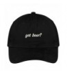 Trendy Apparel Shop Got Beer? Embroidered Adjustable Cotton Cap - Black - CC12JADKU0X