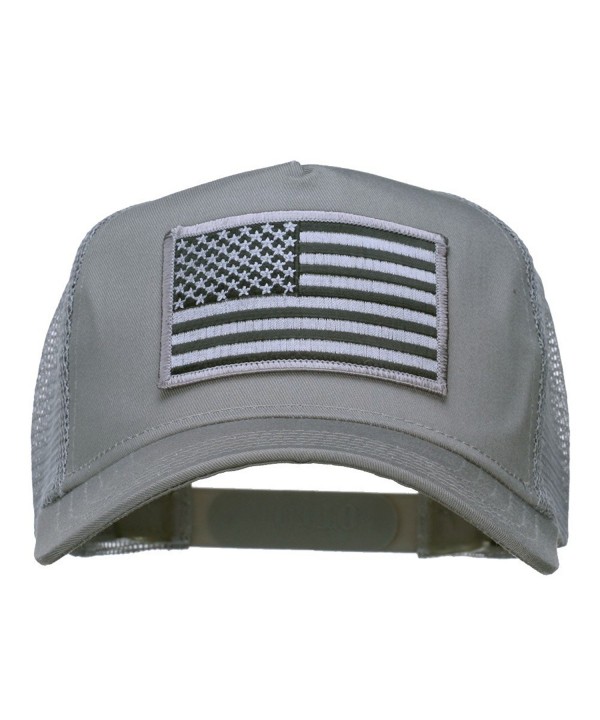 American Flag Patch Mesh Cap - Grey OSFM - CO11FOOYE1P