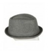 Classic Plain Derby Fedora Hat- Variety Colors - Grey - CG11D9Y7UUT