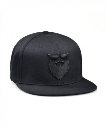 OG Beard Logo Flex Fit Hat - Black - C512D1OX1Q3