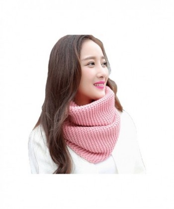 SIHE Thick Ribbed Winter Infinity in Fashion Scarves