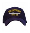 USS Enterprise CVN-65 Embroidered Baseball Cap - Navy - CU11EUAKL5L