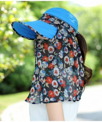 AOU Womens Floral Visor Multi Function