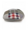 Men's Patchwork Multi Pattern Cotton Newsboy Ivy Cap Gatsby Snap Front Hat - Brown - CI17YXKHKCX