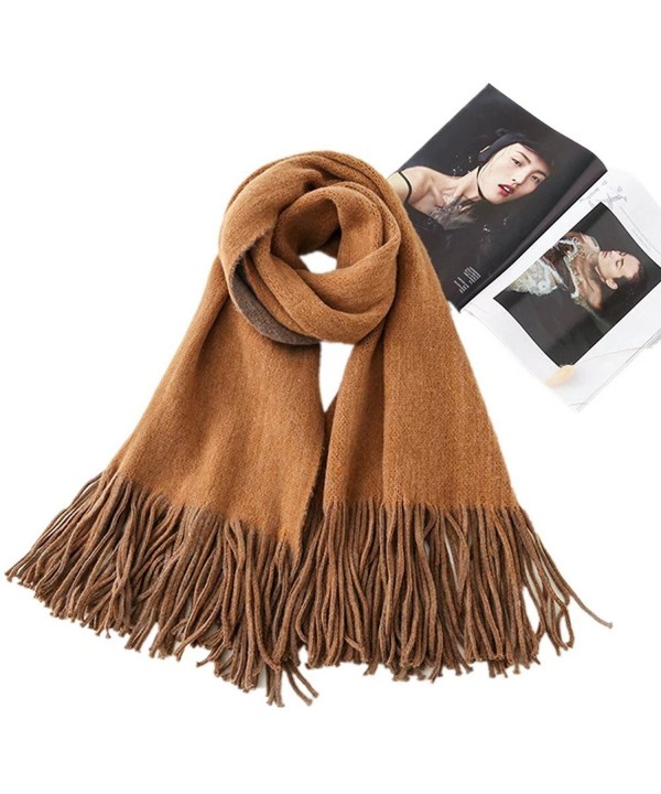 Scarves And Wraps Women's Super Soft Winter Scarf Shawls And Wraps Stole Pure Cashmere For Men - Bronze - C31873NZWIO