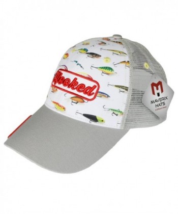 Maverix Fishing Lure Trucker Hat - Great Fit- High Quality- Amazing Details - Light Gray - CG184DI2KR2