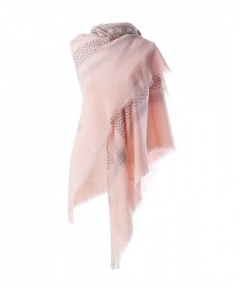 SeasonMall Women's 2016 New Fashion Scarves Painterprint Women Spring - Pink - C912E5GW6NP