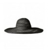 San Diego Hat Company Women's Open-Weave Floppy Sun Hat - Black - CB126AOQMBV