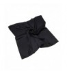 Elegant Large Silk Feel Solid Color Satin Square Scarf Wrap- 36 inch - Black - CX12876UXFR