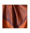 Jacquard Pashmina Paisley Shawl Rust