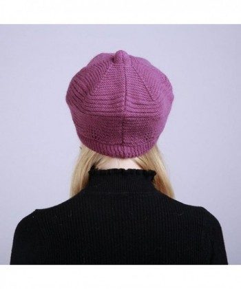 Fiaya Crochet Manual Brimmed Beanie in Women's Skullies & Beanies